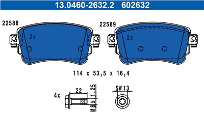ATE 13.0460-2632.2 Číslo výrobce: 602632. EAN: 4006633477819.