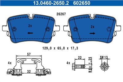ATE 13.0460-2650.2 Číslo výrobce: 602650. EAN: 4006633496278.