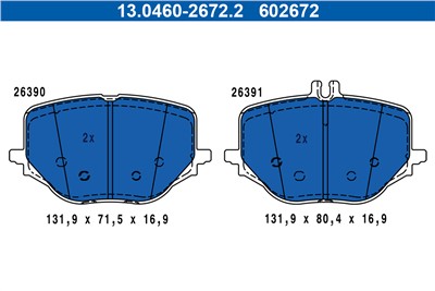 ATE 13.0460-2672.2 Číslo výrobce: 602672. EAN: 4006633504980.