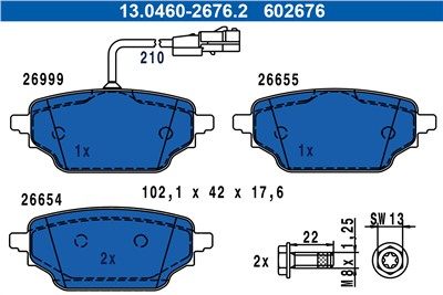 ATE 13.0460-2676.2 Číslo výrobce: 602676.