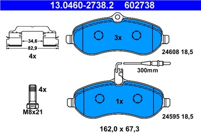 ATE 13.0460-2738.2 Číslo výrobce: 602738. EAN: 4006633320078.