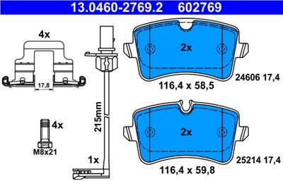 ATE 13.0460-2769.2 Číslo výrobce: 602769. EAN: 4006633409247.