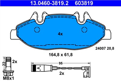 ATE 13.0460-3819.2 Číslo výrobce: 603819. EAN: 4006633188203.