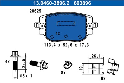 ATE 13.0460-3896.2 Číslo výrobce: 603896. EAN: 4006633497602.