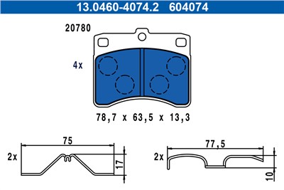 ATE 13.0460-4074.2 Číslo výrobce: 604074.