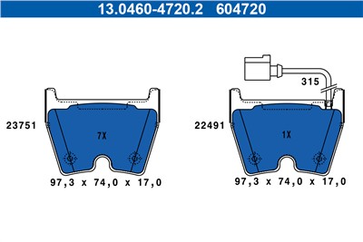 ATE 13.0460-4720.2 Číslo výrobce: 604720. EAN: 4006633498500.