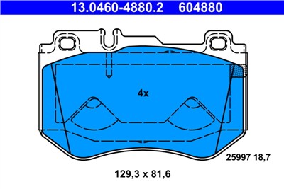 ATE 13.0460-4880.2 Číslo výrobce: 604880. EAN: 4006633427753.