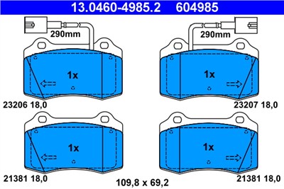 ATE 13.0460-4985.2 Číslo výrobce: 604985. EAN: 4006633092906.