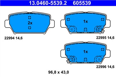 ATE 13.0460-5539.2 Číslo výrobce: 605539. EAN: 4006633479387.