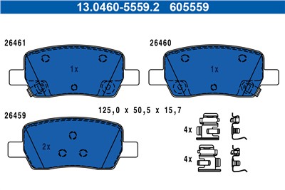 ATE 13.0460-5559.2 Číslo výrobce: 605559. EAN: 4006633469234.