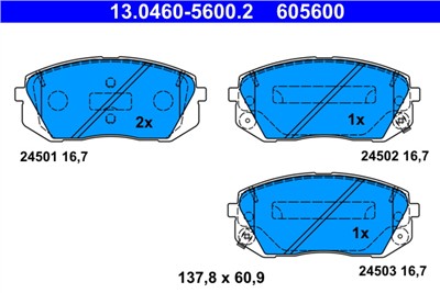 ATE 13.0460-5600.2 Číslo výrobce: 605600. EAN: 4006633338455.