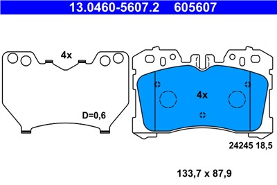ATE 13.0460-5607.2 Číslo výrobce: 605607. EAN: 4006633348393.