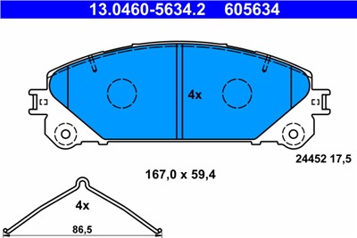 ATE 13.0460-5634.2 Číslo výrobce: 605634. EAN: 4006633403191.