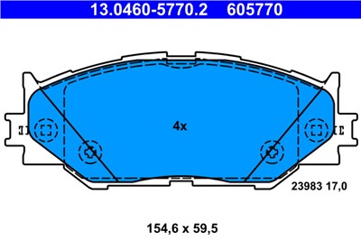 ATE 13.0460-5770.2 Číslo výrobce: 605770. EAN: 4006633338561.