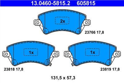 ATE 13.0460-5815.2 Číslo výrobce: 605815. EAN: 4006633129893.