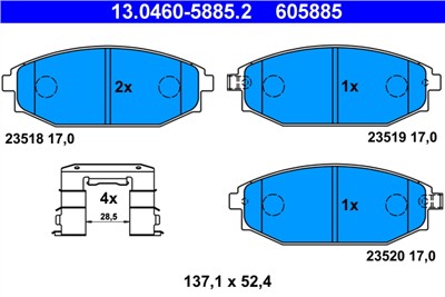 ATE 13.0460-5885.2 Číslo výrobce: 605885. EAN: 4006633218344.
