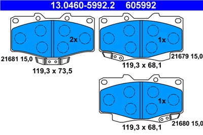 ATE 13.0460-5992.2 Číslo výrobce: 605992. EAN: 4006633023108.