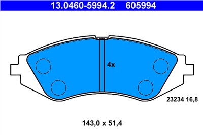 ATE 13.0460-5994.2 Číslo výrobce: 605994. EAN: 4006633024662.
