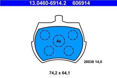 ATE 13.0460-6914.2 Číslo výrobce: 606914. EAN: 4006633272162.