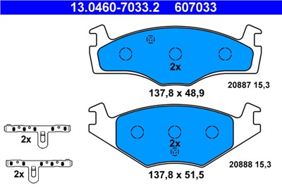 ATE 13.0460-7033.2 Číslo výrobce: 20887. EAN: 4006633210911.