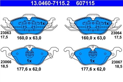 ATE 13.0460-7115.2 Číslo výrobce: 607115. EAN: 4006633069533.