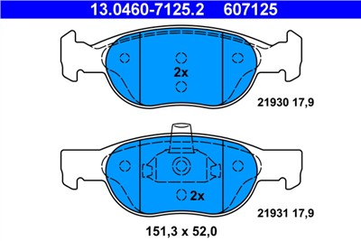 ATE 13.0460-7125.2 Číslo výrobce: 607125. EAN: 4006633015127.