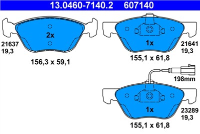 ATE 13.0460-7140.2 Číslo výrobce: 607140. EAN: 4006633061483.