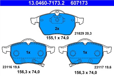 ATE 13.0460-7173.2 Číslo výrobce: 607173. EAN: 4006633105118.