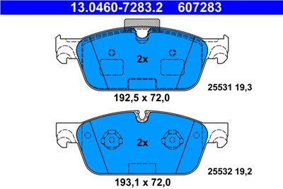 ATE 13.0460-7283.2 Číslo výrobce: 607283. EAN: 4006633386418.
