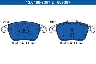 ATE 13.0460-7367.2 Číslo výrobce: 607367. EAN: 4006633496773.