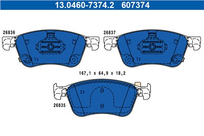 ATE 13.0460-7374.2 Číslo výrobce: 607374. EAN: 4006633505024.