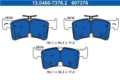 ATE 13.0460-7376.2 Číslo výrobce: 607376. EAN: 4006633505703.