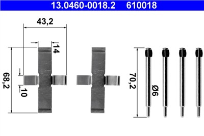 ATE 13.0460-0018.2 Číslo výrobce: 610018. EAN: 4006633220187.