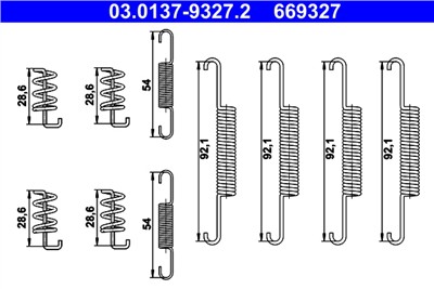 ATE 03.0137-9327.2 Číslo výrobce: 669327. EAN: 4006633477000.