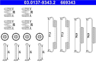 ATE 03.0137-9343.2 Číslo výrobce: 669343. EAN: 4006633479363.