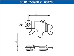 ATE 03.0137-9708.2 rozšiřující zámek
