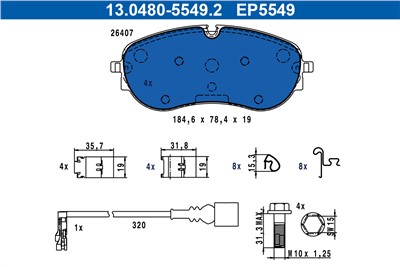 ATE 13.0480-5549.2 Číslo výrobce: EP5549. EAN: 4006633509763.