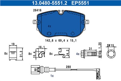 ATE 13.0480-5551.2 Číslo výrobce: EP5551.