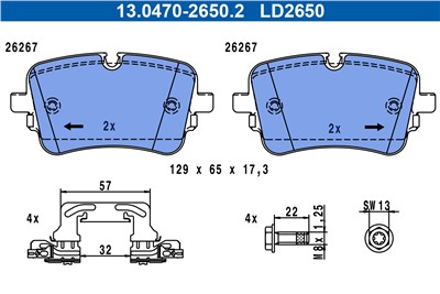 ATE 13.0470-2650.2 Číslo výrobce: LD2650. EAN: 4006633502870.