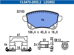 ATE 13.0470-2652.2 ATE Ceramic