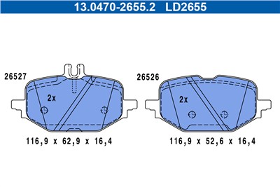 ATE 13.0470-2655.2 Číslo výrobce: LD2655. EAN: 4006633496179.