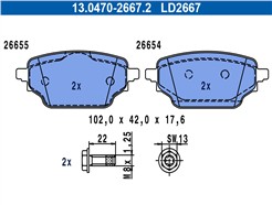 ATE 13.0470-2667.2 ATE Ceramic
