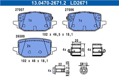 ATE 13.0470-2671.2 Číslo výrobce: LD2671.