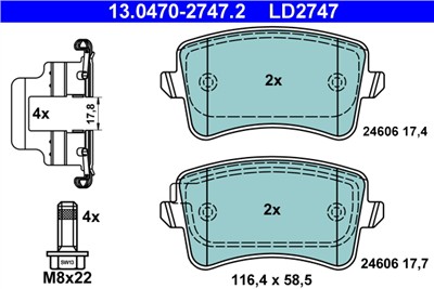 ATE 13.0470-2747.2 Číslo výrobce: LD2747. EAN: 4006633346344.