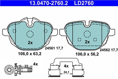 ATE 13.0470-2760.2 Číslo výrobce: LD2760. EAN: 4006633406420.