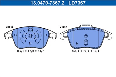 ATE 13.0470-7367.2 Číslo výrobce: LD7367. EAN: 4006633496858.
