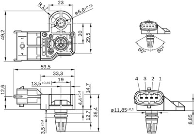 BOSCH 0 261 230 280 Číslo výrobce: DS-S3-TF. EAN: 4047024896369.