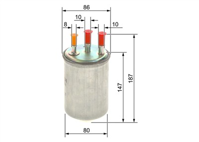 BOSCH 0 450 906 508 Číslo výrobce: N 6508. EAN: 4047024701229.