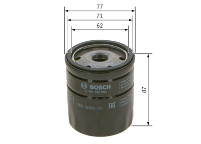 BOSCH 0 451 102 056 Číslo výrobce: P 2056. EAN: 3165141015966.