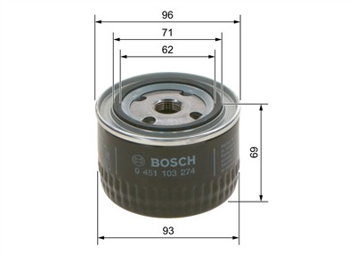 BOSCH 0 451 103 274 Číslo výrobce: P 3274. EAN: 3165141088687.